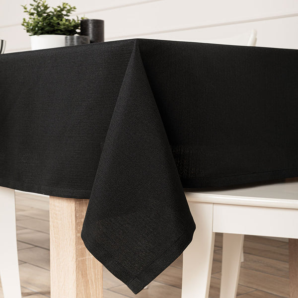 Water Resistant Tablecloth Hemmed Polyester Multiple Rich Colours Fabric Table cloth