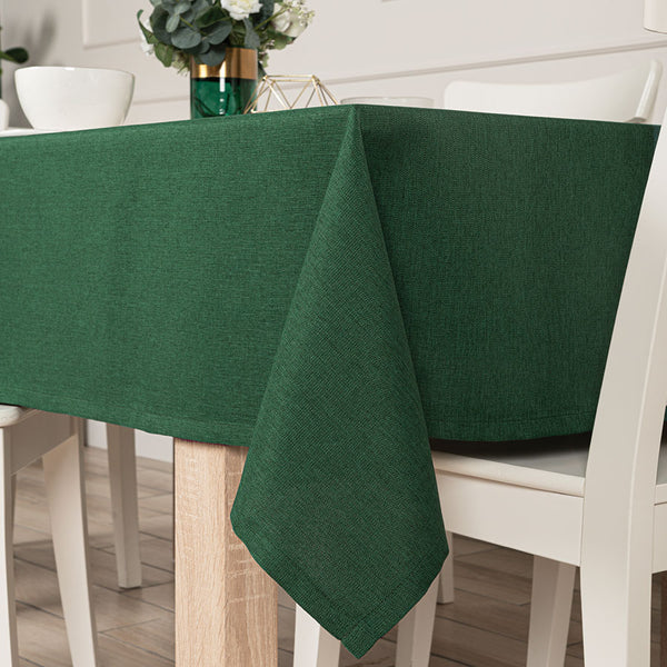 Water Resistant Tablecloth Hemmed Polyester Multiple Rich Colours Fabric Table cloth