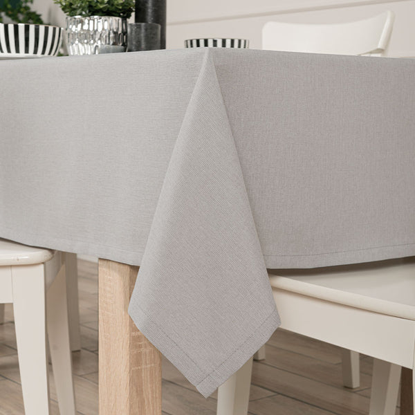 Water Resistant Tablecloth Hemmed Polyester Multiple Rich Colours Fabric Table cloth