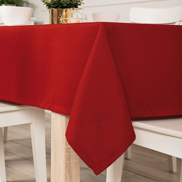 Water Resistant Tablecloth Hemmed Polyester Multiple Rich Colours Fabric Table cloth