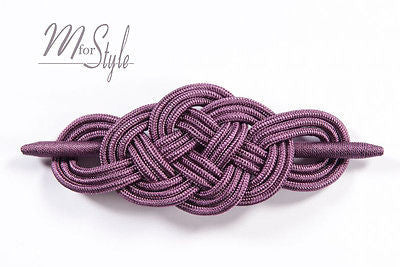 PAIR of Braided Curtain Brooch Tie Back Hold Clip Buckle Holder Decoration PAIR