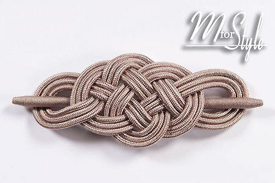 PAIR of Braided Curtain Brooch Tie Back Hold Clip Buckle Holder Decoration PAIR