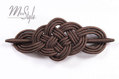 PAIR of Braided Curtain Brooch Tie Back Hold Clip Buckle Holder Decoration PAIR