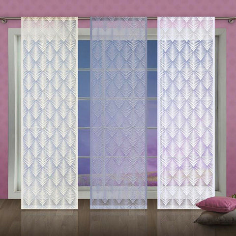 Window Panels Geometric Diamonds Blind Curtain Fly Screen MANY SIZES